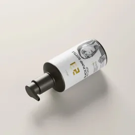 Black Plastic Pump Bottle 06